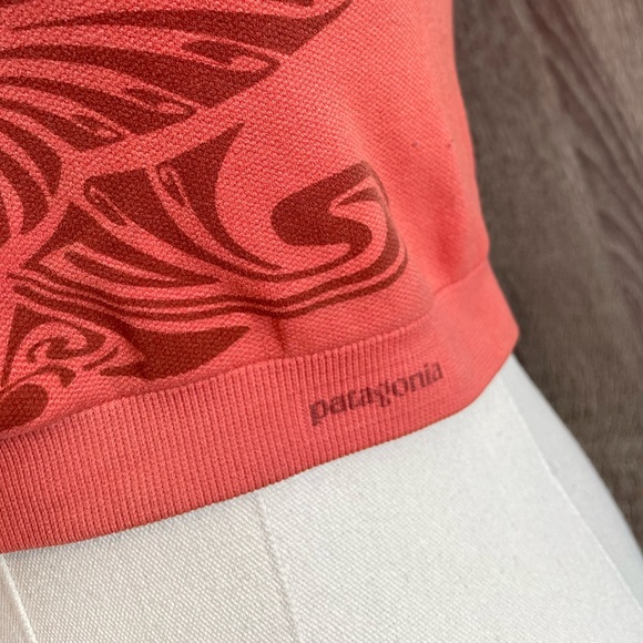 PATAGONIA Active Orange & Maroon Sports Bra. Size L - Picture 2 of 9